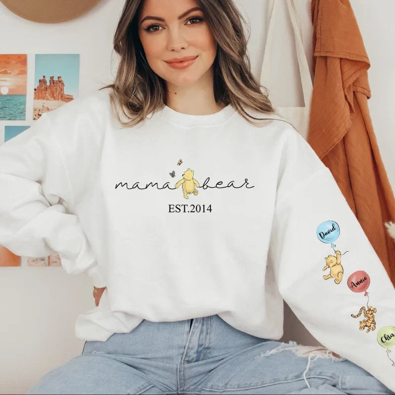 HenryCustoms ❤️Customized Mama Bear Sweatshirt 🐻 Hoodie - Mother's Day 50% off