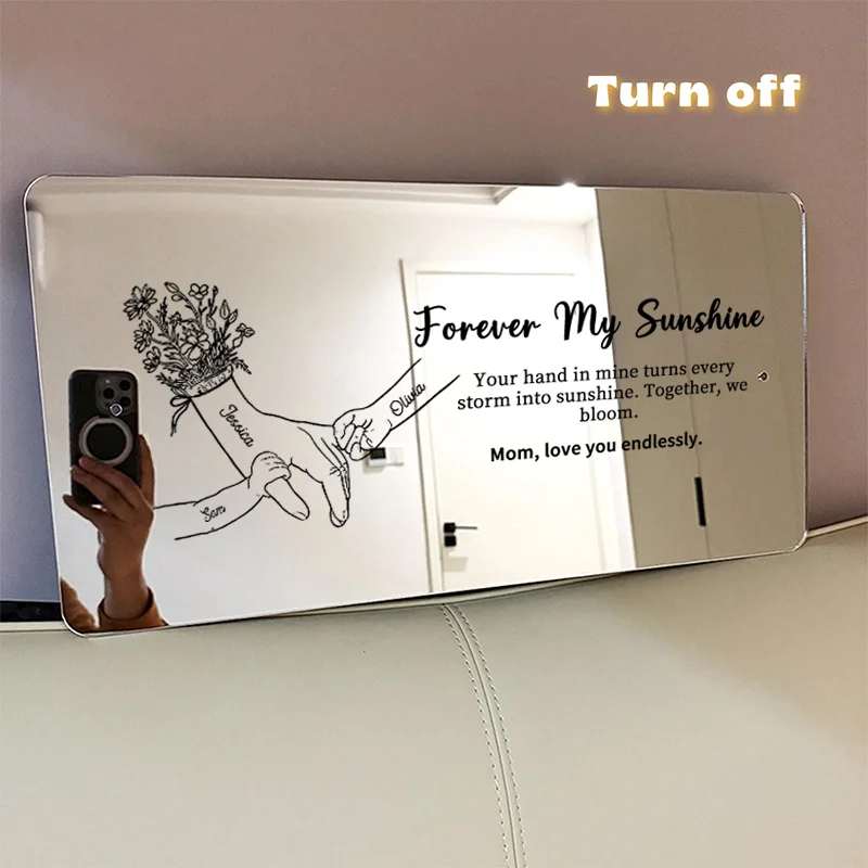 HenryCustoms Mom and Child Personalized Mirror Light🎁