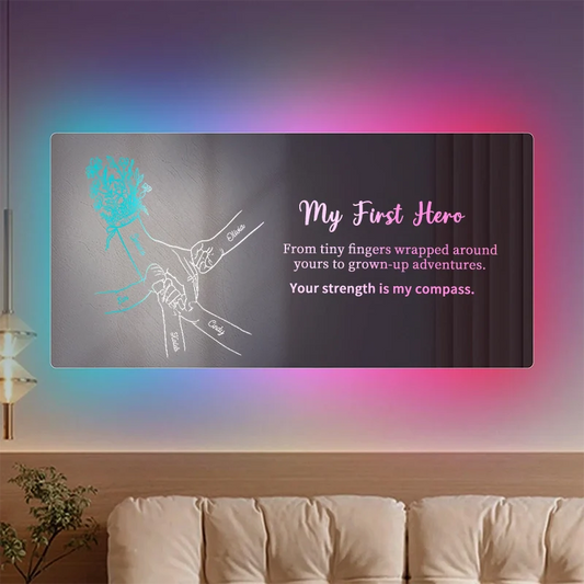 HenryCustoms Mom and Child Personalized Mirror Light🎁