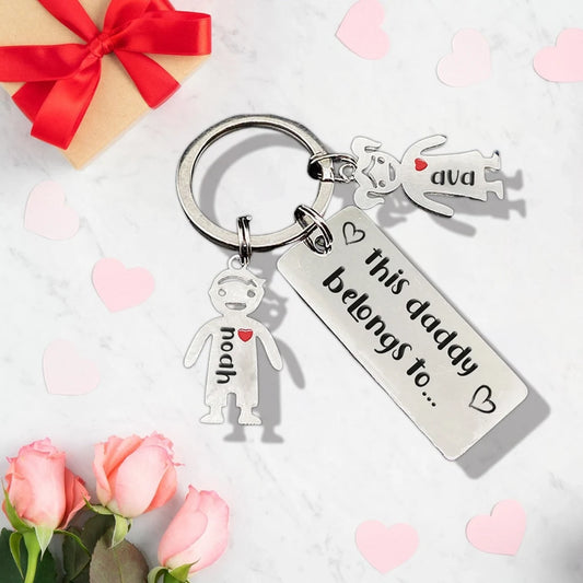 HenryCustoms Personalized Keychain - Father's Day Gift