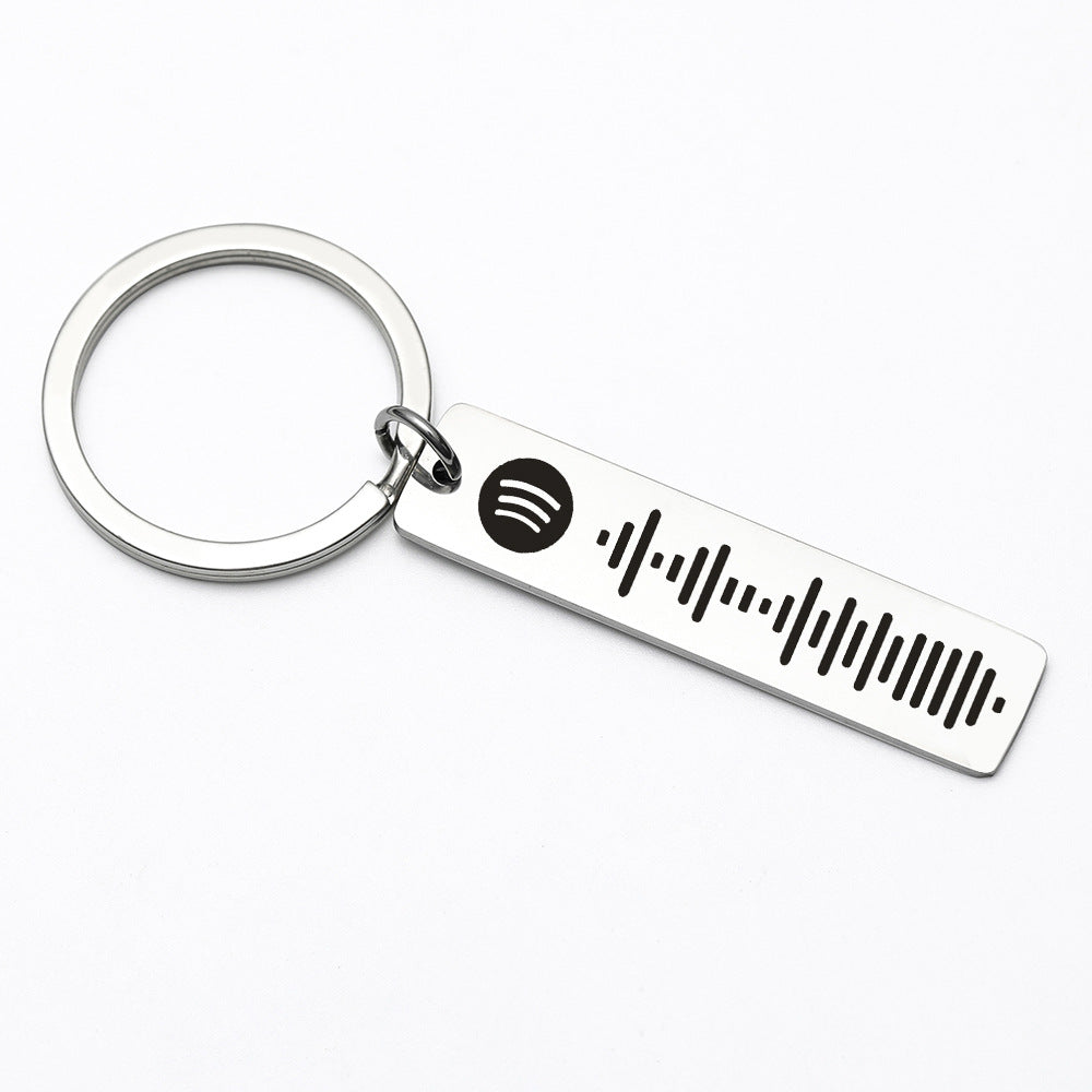 HenryCustoms Personalized Music Keychain