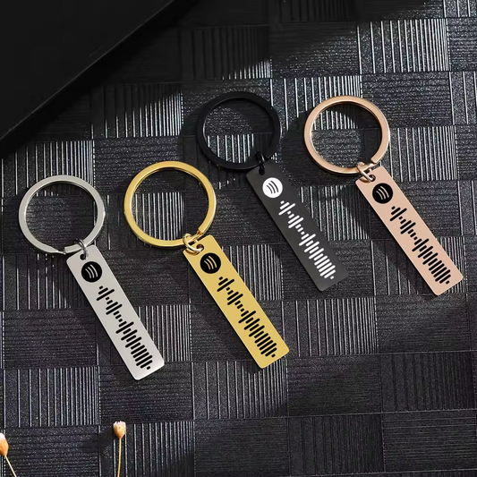HenryCustoms Personalized Music Keychain