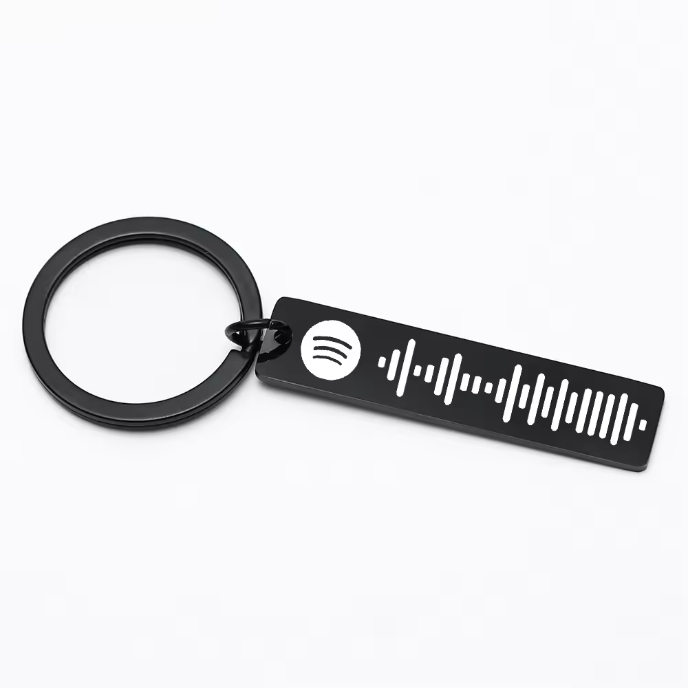 HenryCustoms Personalized Music Keychain