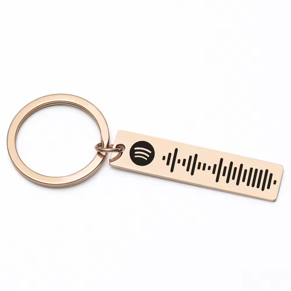 HenryCustoms Personalized Music Keychain
