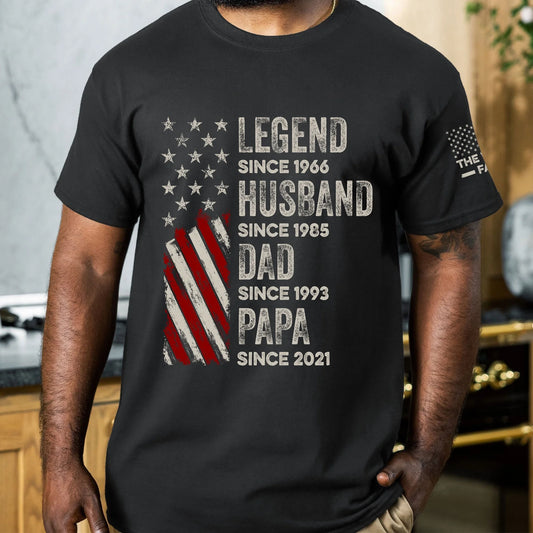 HenryCustoms Legend, Husband, Dad And Grandpa-Personalized Shirt