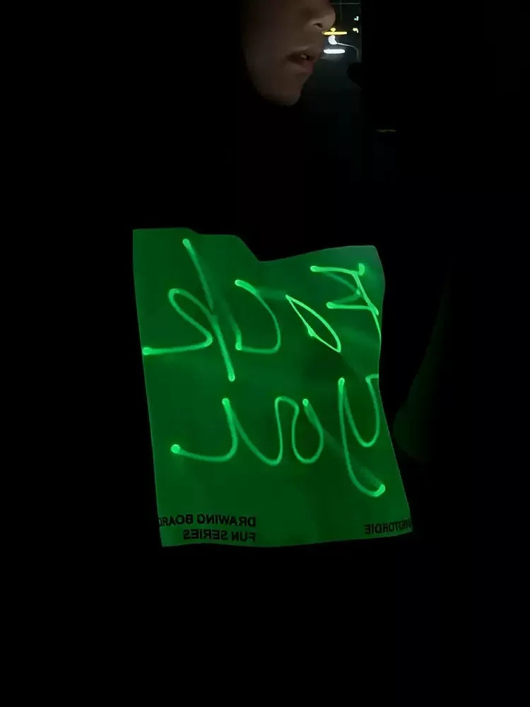 HenryCustoms™ Personalized Glow-in-the-Dark Drawing Board T-Shirt