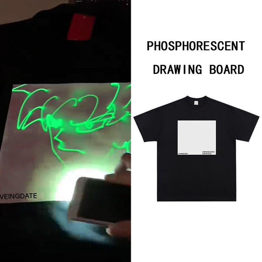 HenryCustoms™ Personalized Glow-in-the-Dark Drawing Board T-Shirt