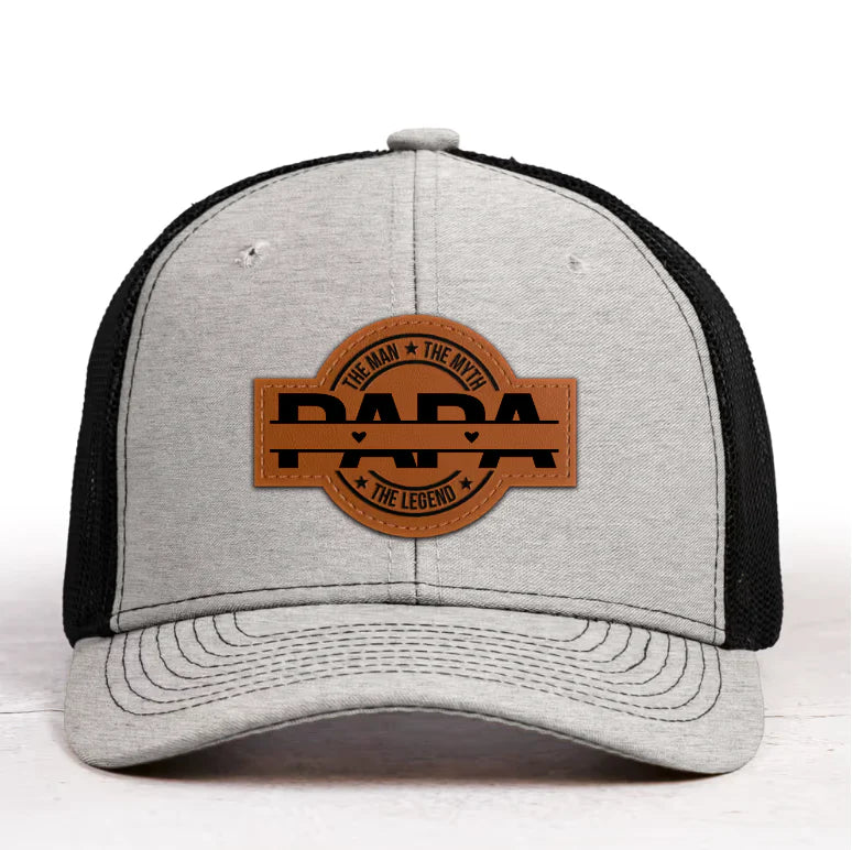 HenryCustoms Personalized Leather Patch Hat
