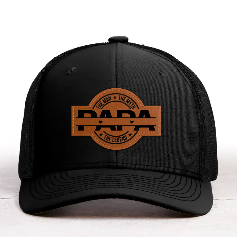 HenryCustoms Personalized Leather Patch Hat