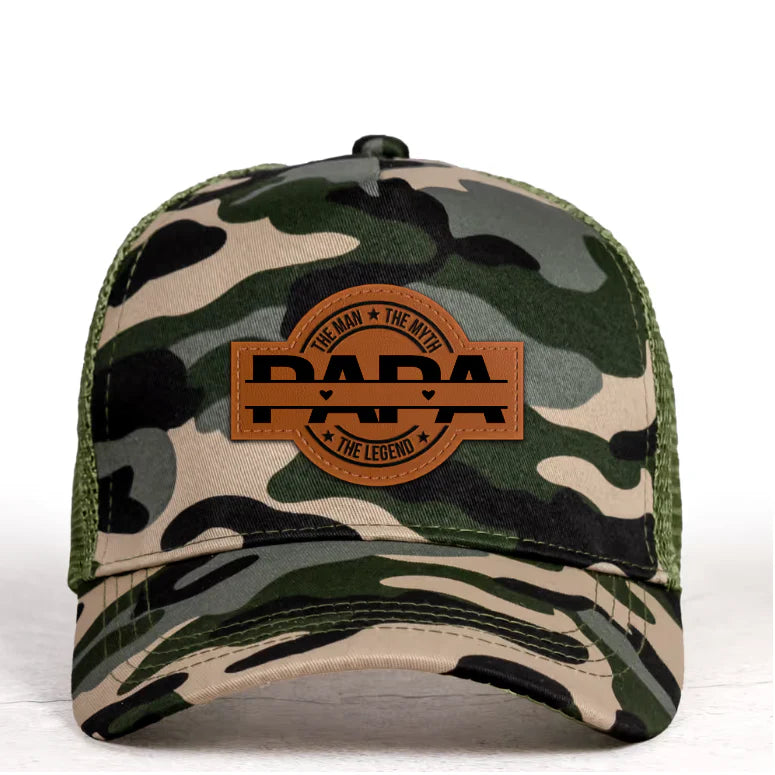 HenryCustoms Personalized Leather Patch Hat