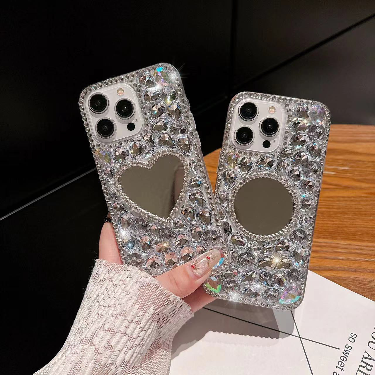 HenryCustoms™ Diamond Love Mirror Phone Case