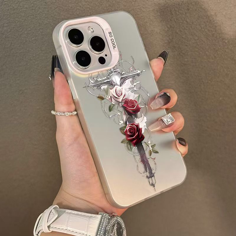HenryCustoms™ Crucifix Rose Phone Case