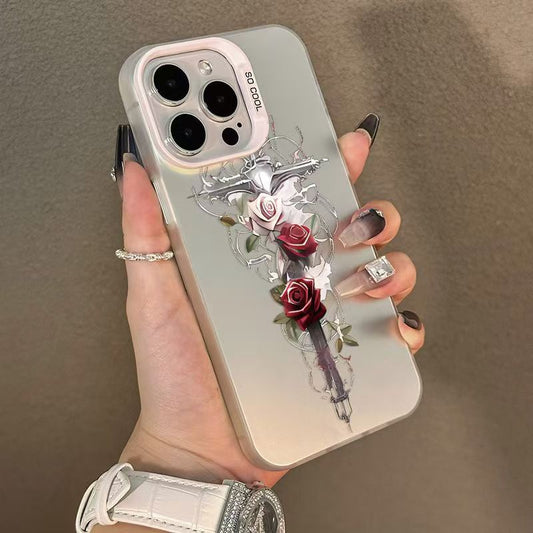 HenryCustoms™ Crucifix Rose Phone Case