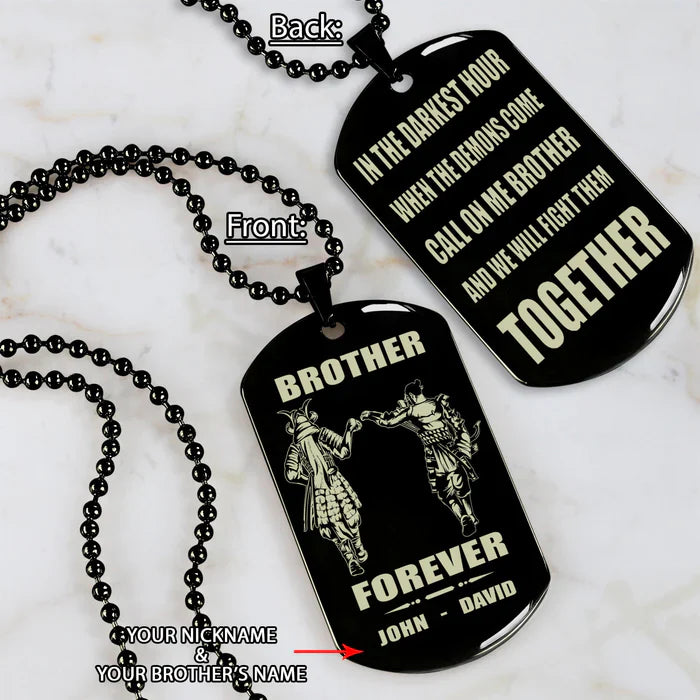HenryCustoms 🔥Spartan Custom Engraved Black Dog Tags