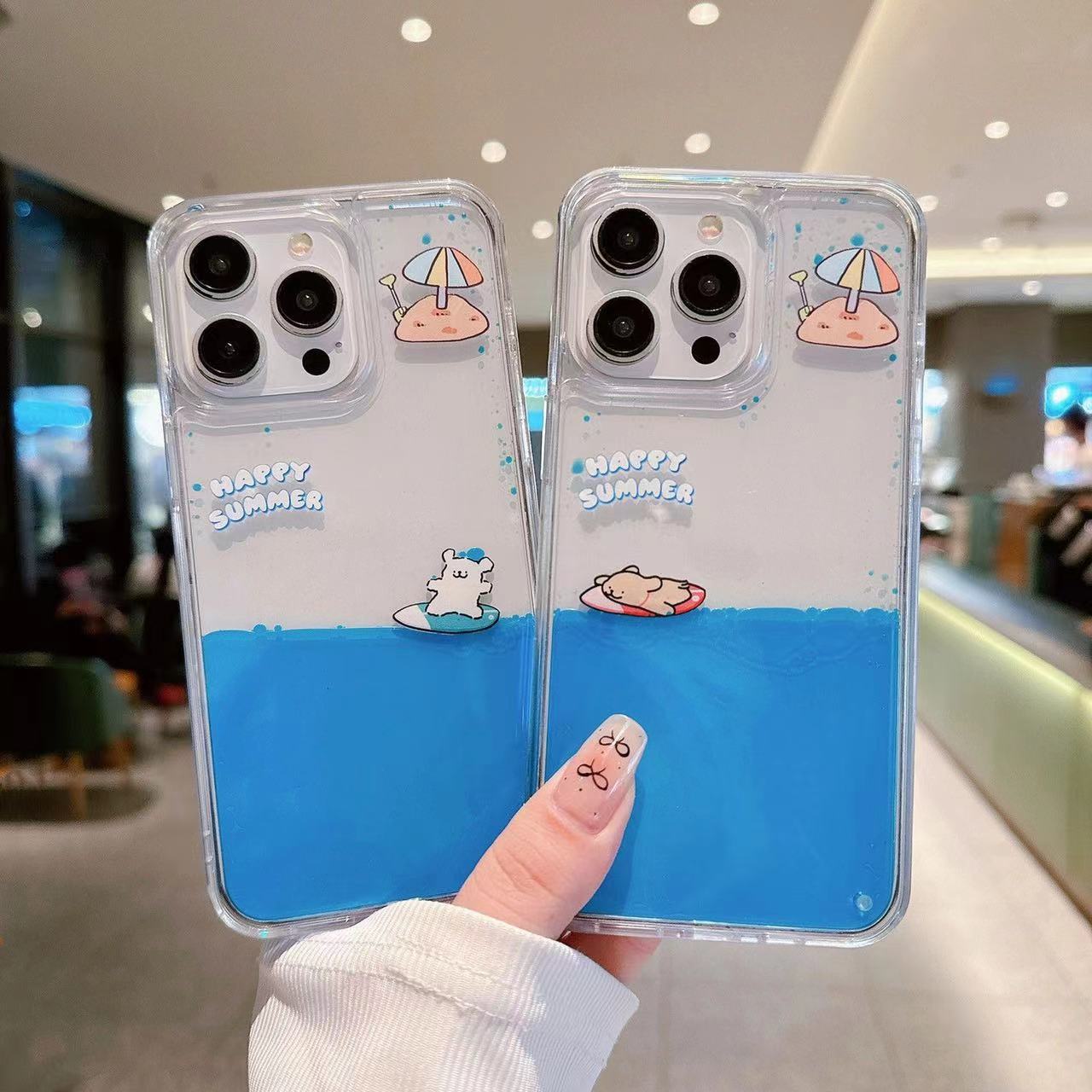 HenryCustoms™ Surfing Puppy Fluid Phone Case