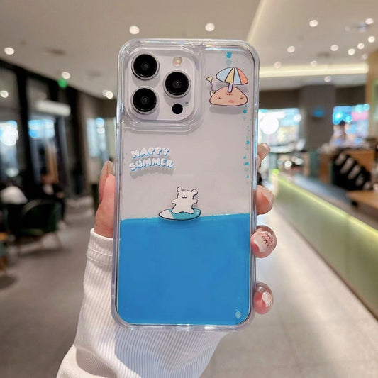 HenryCustoms™ Surfing Puppy Fluid Phone Case