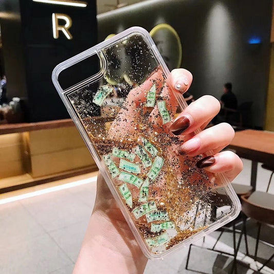 HenryCustoms™ Dollar Gold Quicksand Phone Case