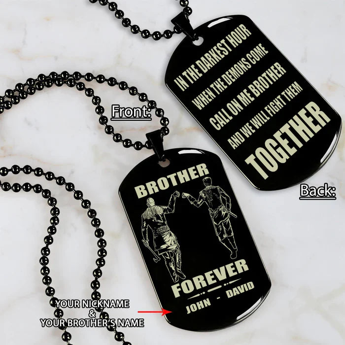 HenryCustoms 🔥Spartan Custom Engraved Black Dog Tags