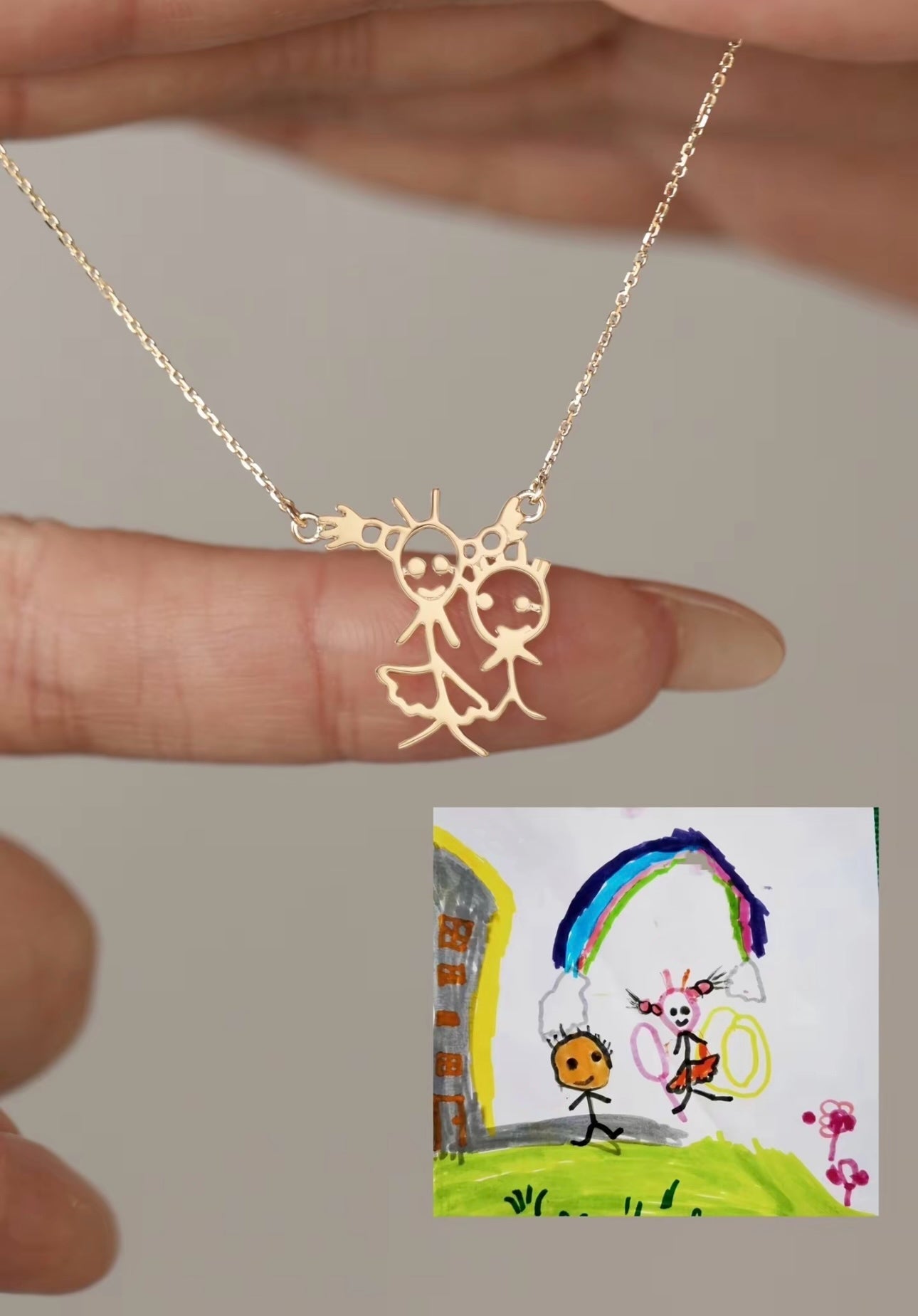 HenryCustoms Children's Graffiti Customized Necklace