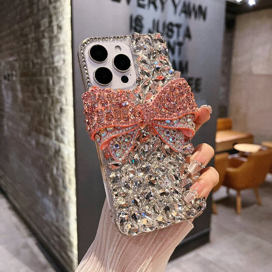 HenryCustoms™ Luxury 3D Bow & Crystal Rhinestone Phone Case