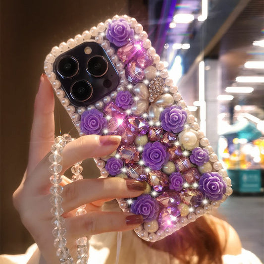 HenryCustoms™ Flower Pearl Glitter Phone Case