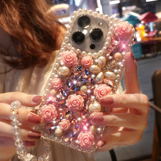 HenryCustoms™ Flower Pearl Glitter Phone Case